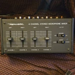 Realistic 32-1105 4-CHANNEL Stereo Desktop Battery-powered Microphone Mixer. Fixed Price $14.00.