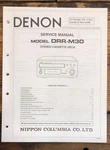 Denon DRR-M30 Cassette Service Manual *original*. Fixed Price $24.97.