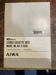 Aiwa Operating Instructions Stereo Cassette Deck AD-3100U. Fixed Price $20.00.