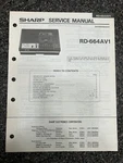 Sharp RD-664AV1 Cassette Tape Recorder Service Manual Vintage Oem Diagrams. Fixed Price $14.99.