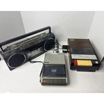 Vintage Cassette Recorder Lot 3-5282B Panasonic Slimline Channel Master 6304. Fixed Price $36.00.