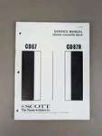 Scott CD87, CD87R Stereo Cassette Deck Service Manual D-1700. Fixed Price $54.95.