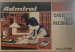 Admiral Ctr 868 Solid State Cassette Recorder Player Vintage Portable. Fixed Price $29.00.