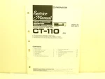 Pioneer CT-110 Stereo Cassette Tape Deck Factory Original Service Manual. Fixed Price $11.99.