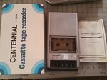 Centennial Super Slim Portable Cassette Tape Recorder 693A W/ Box & Instructi. Fixed Price $20.00.