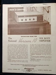 National Horizon 10 Amplifier Service Manual Original. Fixed Price $49.99.