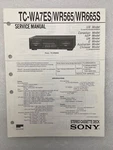 Sony TC-WA7ES/WR565/WR665S Original Service Manual Stereo Cassette Deck. Fixed Price $21.49.