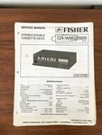 Fisher CR-W862 CR-W869 Cassette Service Manual *original*. Fixed Price $14.97.