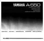 Yamaha A-550 Amplifier Owners Manual. Fixed Price $22.24.