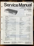 Technics ST-K808 Tuner Service Manual *original*. Fixed Price $14.97.