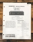 Onkyo TA-2048 Cassette Service Manual *original*. Fixed Price $14.97.