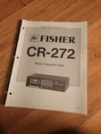 Fisher Cr 272 Cassette Deck Service Manual Repair. Fixed Price $18.88.