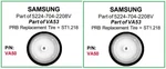 Prb VA50 Vcr Video Idler Wheel For Samsung 5224-704-2208V + Other. Fixed Price $12.50.
