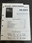 Sharp HK-20PA Cassette Tape Recorder Service Manual Vintage Oem Diagrams Repair. Fixed Price $11.99.