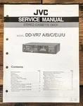 Jvc DD-VR7 Cassette Service Manual *original*. Fixed Price $19.97.