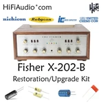 Fisher X202B Amplifier Tube Restoration Repair Upgrade Rebuild Kit Capacitor. Fixed Price $165.00.