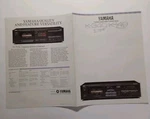 Yamaha K340 K140 Cassette Deck Brochure Vtg 1986. Fixed Price $10.45.