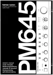 Harman Kardon PM-645 Amplifier Owners Manual. Fixed Price $22.24.