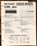 Sharp RT-1010 Cassette Service Manual *original*. Fixed Price $14.97.
