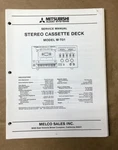 Mitsubishi M-T01 Cassette Service Manual *original*. Fixed Price $24.97.
