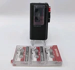 Sony M-470 Micro Cassette Recorder Clear Voice With Extra Tapes Tested Works. Fixed Price $85.00.