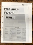 Toshiba PC-G10 Cassette Deck Service Manual *original*. Fixed Price $14.97.