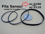 Lot Of Belts Fits Sansui Cassette Player Model Number SC-3100 And SC-3110!!. Fixed Price $15.15.