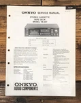 Onkyo TA-207 Cassette Service Manual *original*. Fixed Price $14.97.