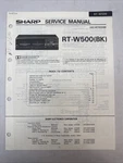 Vintage Sharp Service Manual Model Number RT-W500 (bk). Fixed Price $30.00.
