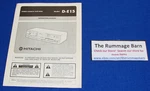 Vintage Hitachi D-E15 Stereo Cassette Deck Manual --- See Pics. Fixed Price $9.95.