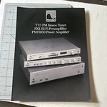 Perreaux Preamplifier Dealer Spec Brochure TU1 Fm SX1 PMF1050. Fixed Price $19.99.