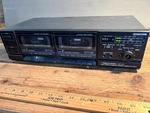 Realistic SCT-46 High Speed Dubbing Stereo Double Cassette Deck Black. Fixed Price $89.00.