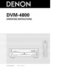 Denon DVM-4800 Dvd Changer Owners Instruction Manual. Fixed Price $22.24.