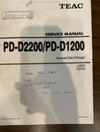 Teac PD-D2200 PD-D1200 Multi Cd Changer Service Manual **original**. Fixed Price $19.79.
