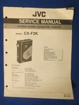 Jvc CX-F2 Cassette Walkman Service Manual Factory Original The Real Thing. Fixed Price $10.37.