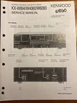 Kenwood KX-W894 KX-W4060 KX-W6060 Stereo Double Cassette Service Repair Manual. Fixed Price $14.94.