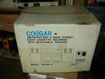 Vintage Ghettoblaster Cougar Am/fm Stereo Duel Cassette, New Old Stock Boombox. Fixed Price $299.00.