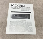 Stereo Review Test Report: Kyocera D-801 Cassette Deck JO186. Fixed Price $17.79.
