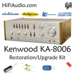 Kenwood KA-8006 Rebuild Restoration Recap Upgrade Kit Repair Filter Capacitor. Fixed Price $195.00.