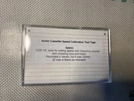 Audio Cassette Speed Calibration Test Tape W&f, Ref. WS-48B. Fixed Price $21.98.