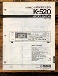 Yamaha K-520 Cassette Service Manual *original*. Fixed Price $24.97.