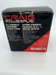 Vtg Craig Power Play 6.5 40 Watts Speakers Flush Mount SG310 Dual Core. Fixed Price $63.75.