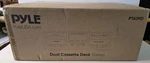 Pyle PT639D Dual Cassette Deck Stereo - Black No Power Parts Or Repair. Fixed Price $25.00.