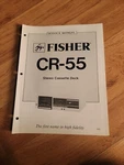 Fisher Cr 55 Cassette Deck Service Manual Repair. Fixed Price $18.88.
