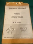 The Fisher RC-70 Tape Player Service Manual. Fixed Price $25.00.