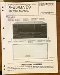 Kenwood X-B5 X-B7 X-B9 Cassette Deck Service Manual *original*. Fixed Price $12.89.
