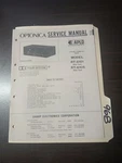 Optonica Model RT-6101,6105 Service Manual Original Repair Book Stereo Cassette. Fixed Price $49.99.