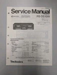 Technics RS-D510W Double Cassette Deck Service Manual D-5030. Fixed Price $54.95.