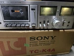 Vintage Sony Stereo Cassette Deck TC-K4A With Original Box. Fixed Price $299.00.