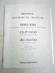 Sony Technical/service/operating Manual BVU-100 Vcr Video Cassette Recorder. Fixed Price $34.98.